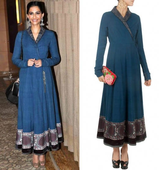 Sonam Kapoor in Anju Modi Khadi Anarkali