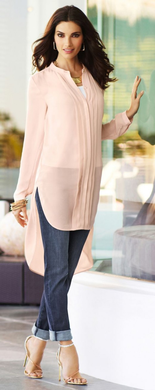 Asymmetric hemline