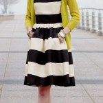 Styling With Neutral Monochromatic And Contrasts Styling striped dress