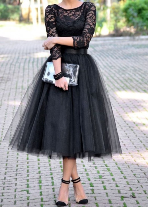 Black Tulle skirt