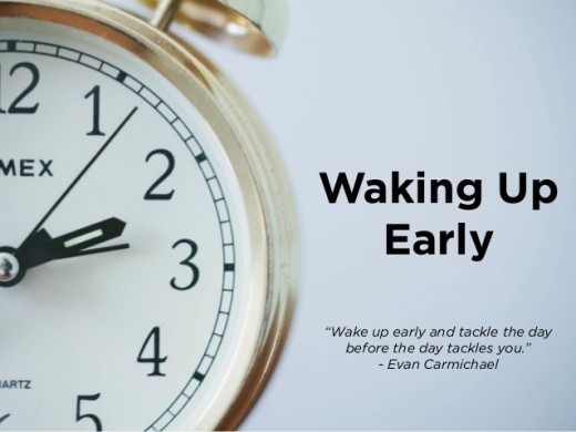 Waking up early