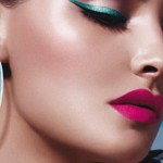 Winged style eyeliner
