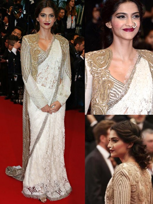 Sonam Kapoor In white Saree