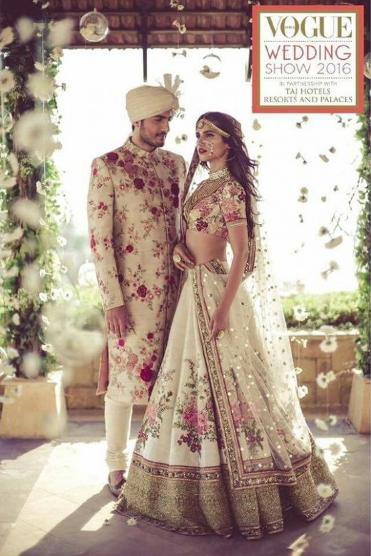 Bride and Groom matching ensembles