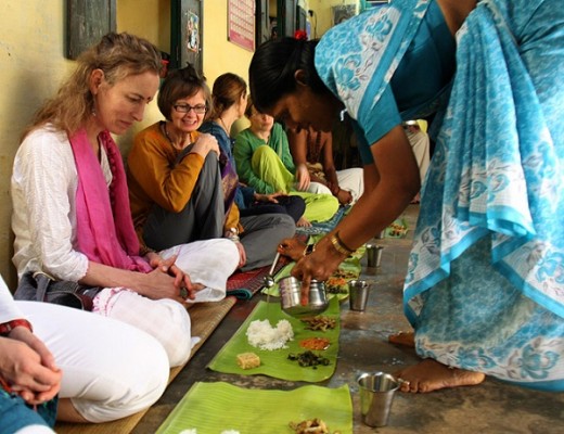 Eating on a Banana Leaf