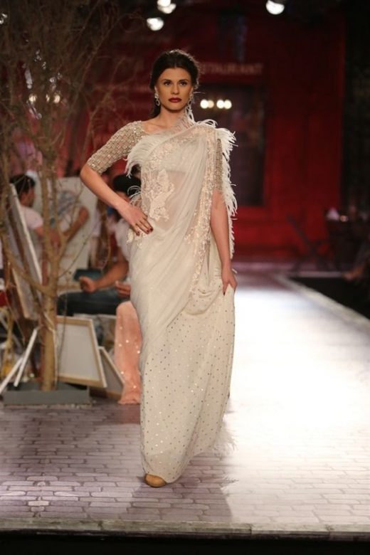 Fringed sarees