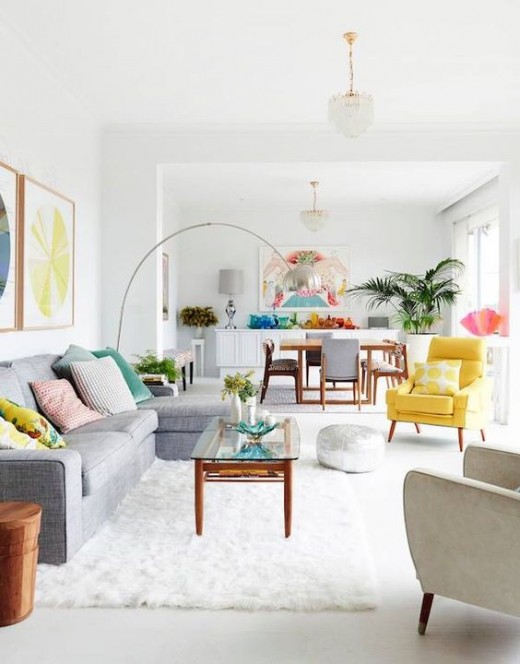 Decorating white walls