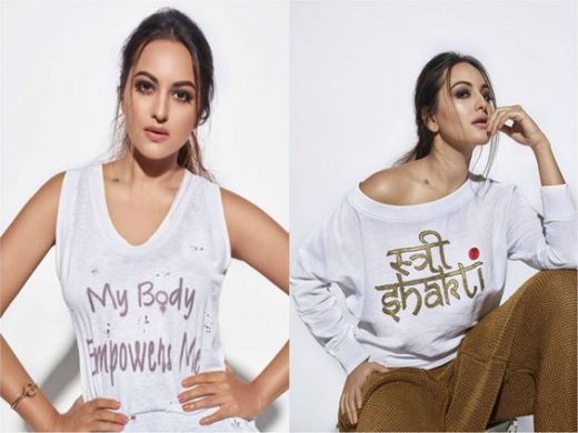 Sonakshi Sinha in Feminism T-shirt