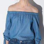 Create An Off Shoulder Top With An Old Shirt DIY Off shoulder top
