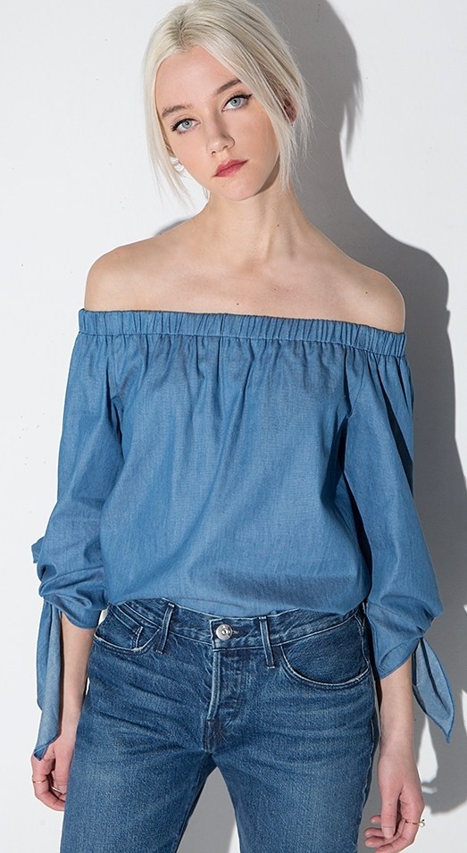 DIY Off shoulder top