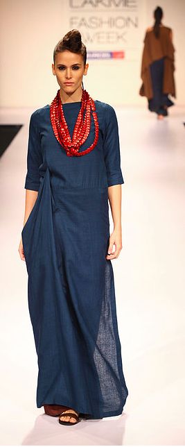Draped dress for summers