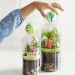 Plastic bottle zipper container