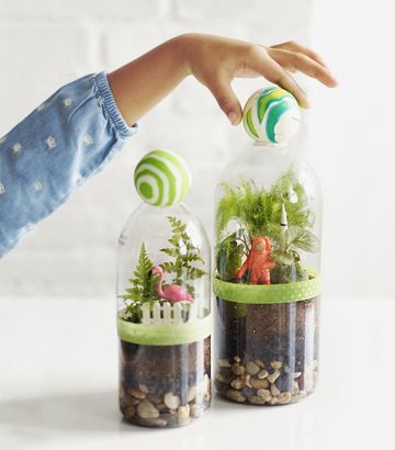 Plastic bottle zipper container