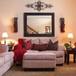 How to display art above sofa