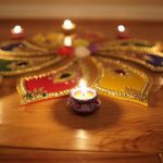 Rangoli Designs For Diwali Decorate table top with rangoli