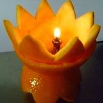 Homemade Citrus Peel Candle Citrus fruit peel candles