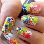 Holi nail art