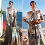 Wear Holographic Fashion- The Bollywood Style Soonam Kapoor in holographic saree