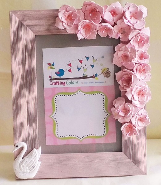 Handmade mother's day photo frame