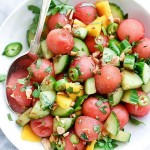 4 Lip-Smacking Watermelon Salad Recipes Cucumber watermelon mango salad