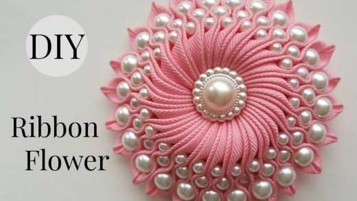 DIY Ribbon Flower Rakhi