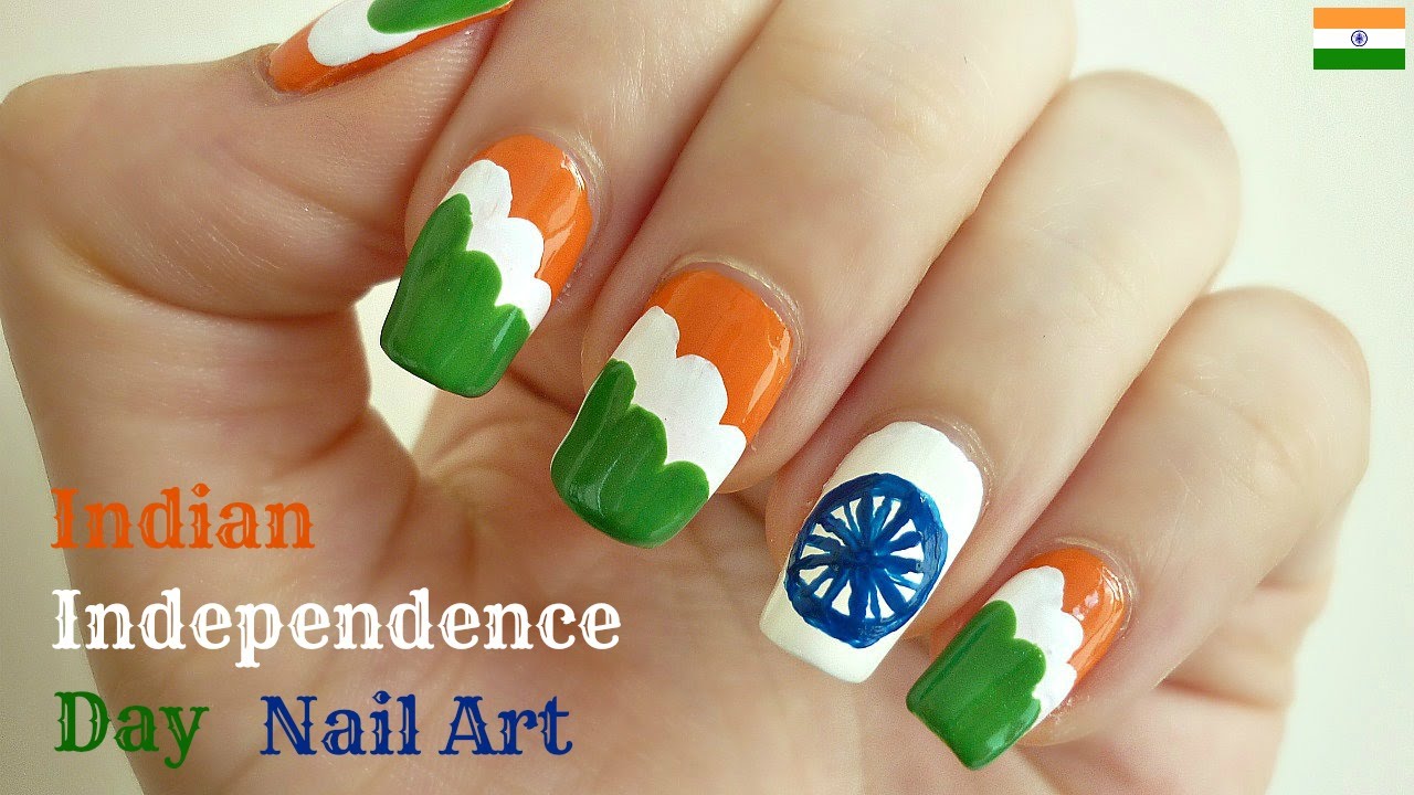 Independence day nail art