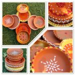 6 Ways To Decorate Plain Diya At Home Decorate plain diya at home