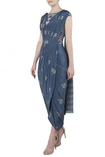 Drape saree like a dress