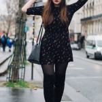 How to wear a short dress in winters
