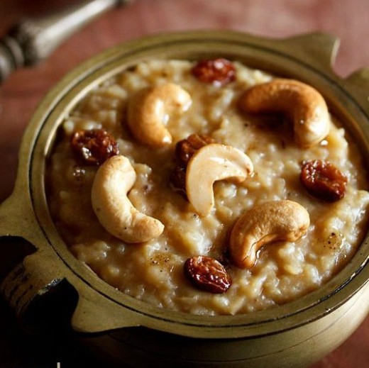 Sweet jaggery Pongal