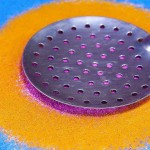 Make navratri rangoli using kitchen utensils