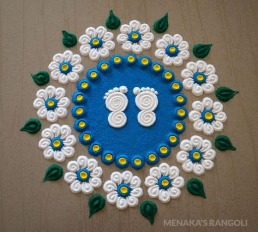 Rangoli design ideas for Navratri