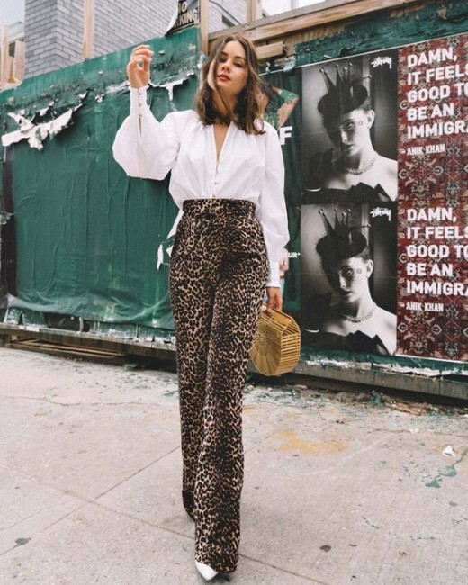 Styling with animal print bottom