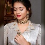 7 Alluring Neckline Designs In V Cut V neck Blouse designs