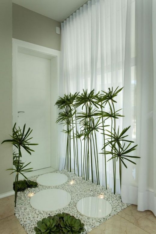 Room entrance ideas with plants