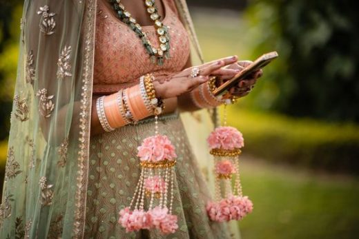Floral Kaleerein for brides