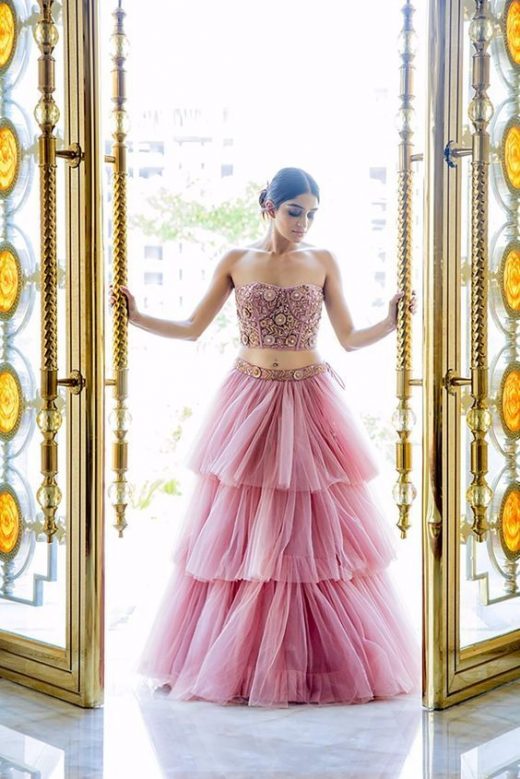 Alluring Lehnga Designs In Net For The Bridesmaid