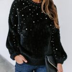 DIY embellished sweater