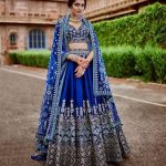 Blue bridal lehnga