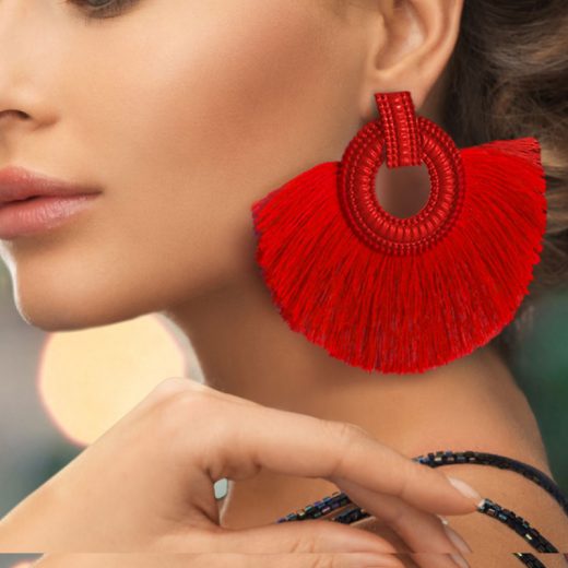 DIY tassel earrings