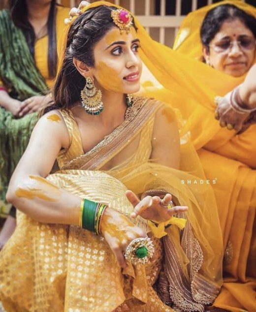 Hairstyle for Haldi ceremony