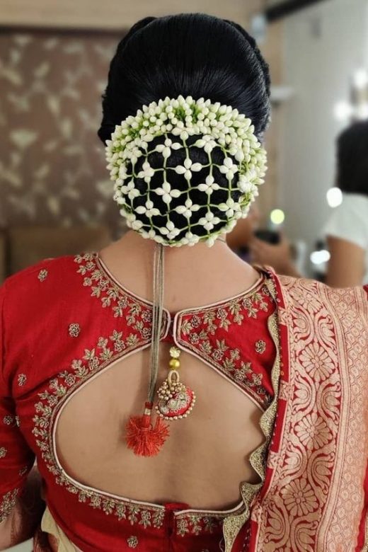 Braided bun cover for Indian hairstyle