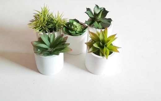 DIY cement planter pots