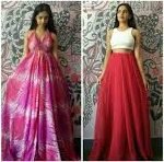 No sew, no cut saree dress drape No cut, no sew saree dress drape
