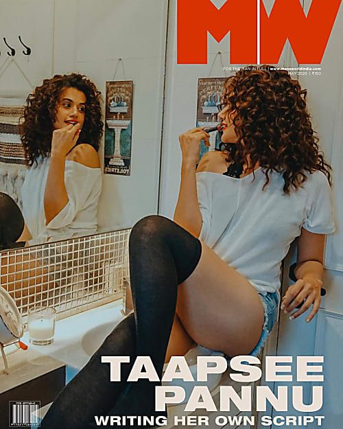 Tapasee Pannu shoots for Man's world india from her home