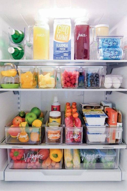 Fridge organising ideas