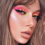 Neon eye makeup trend 2020