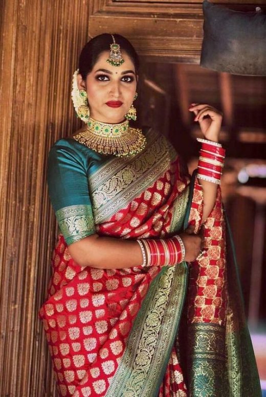 Red reception outfits for the Indian brides