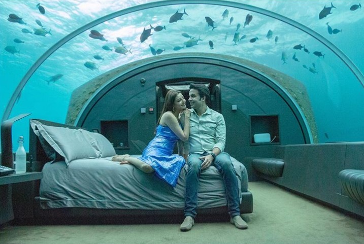 Kajal Aggarwal's underwater stay at Maldives Honeymoon