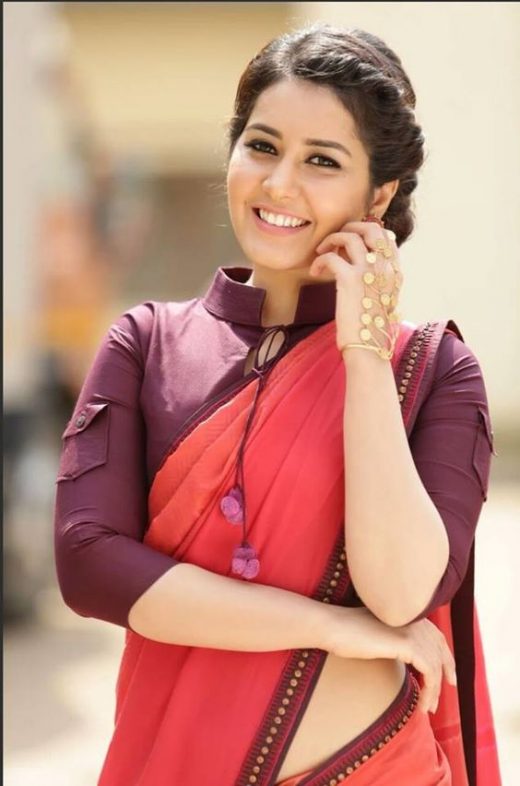 Plain saree blouse design